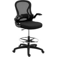 Vinsetto Zeichenstuhl, Höhenverstellbarer Bürostuhl, Ergonomischer Drehstuhl