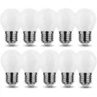 V-TAC 4 W Mini E27 LED Leuchtmittel Birne Kugel G45 3200 Lumen Warmweiß 10 Stück