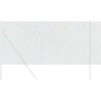 vidaXL Kettenzaun 25 x 0,6 m Stahl Grün