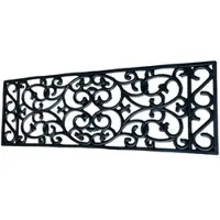 Jet-Line Stufenmatte Scala aus Gummi Wetterfest Rutschhemmend 25 x 75 cm