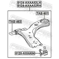 FEBEST Lenker, Radaufhängung 0124axaa52rh Vorderachse unten für TOYOTA