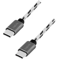 Logilink CU0200, USB C, USB C, USB 2.0, 0,48 Gbit/s, Schwarz, Weiß