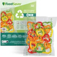 Foodsaver Los 26 wiederverwendbare, recycelbare Thermotaschen 3,78 l / 36 x 28 cm –
