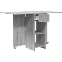 vidaXL Esstisch 115 x 70 x 75 cm Holzwerkstoff Grau Sonoma