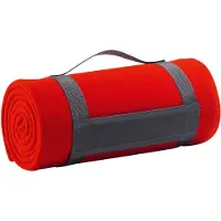 Sols Plaid Fleece-Decke, Anti-Pilling (Rot)