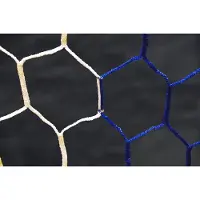 Powershot Fußballnetz aus sechseckigen Stadien Farbe Blau / Weiß
