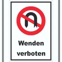 HB-Druck Wendeverbot Aufkleber A2 (420x594mm)