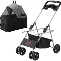 Famanu Hundebuggy 50x85x97cm 20kg Tragfähigkeit Aluminiumrahmen Faltable