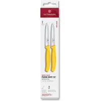 Victorinox Swiss Classic 6.7798.2C1 Straight/Wavy, Yellow, Gemüsemesser Set, 2-teilig, 10 cm