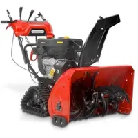 HECHT Schneefräse Benzin 9534 SQ | 87 cm Arbeitsbreite | 11 kW / 15 PS | Griffheizung | Elektrostarter | 51 cm Arbeitshöhe | Raupenantrieb