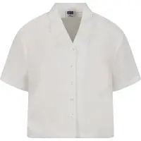 Urban Classics Langarmhemd "Damen Ladies Seersucker Shirt"