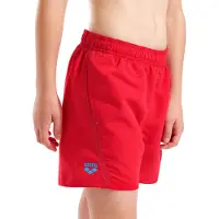 Arena Badeshorts "FUNDAMENTALS LOGO JR BOXER R" für Kinder, mit Seitentaschen, mit Mesh-Innenslip, schnelltrocknend