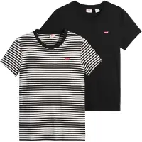 Levi's Damen T-Shirt, 2er Pack - Perfect Tee, Rundhals, Baumwolle