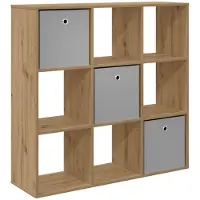 vidaXL Sideboard Artisan-Eiche 102 x 31 x 99,5 cm