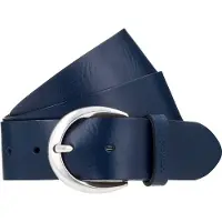 Tamaris Ledergürtel "Charlotte Silver" mit Logoschriftzug auf der Gürtelschlaufe, Basic-Style