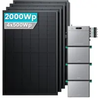 SolarMars Zendure SolarFlow 2400 Pro Stromspeicher 2,4kWh Komplett system - 2000Wp ‚Äì 4 Module üî• / 3x AB3000L / Ohne HAL