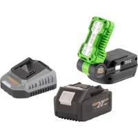Procraft LL20bb Akku LED Strahler 20 V 500 lm + 1x Akku 4,0 Ah + Ladegerät