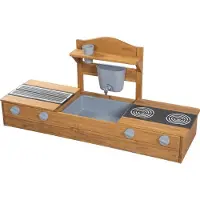Roba 2 in 1 Balkonsandkasten mit Matschküche