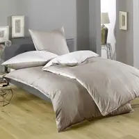 Lorena Wendebettwäsche Monaco beige 240x220 cm + 2x 80x80 cm - beige