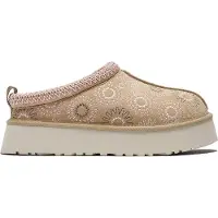 Ugg für Damen. 1178193 Tazz Sun Stitch hellbraune Lederclogs (37), 3 bis 5 cm, Keine, Lässig