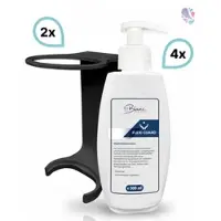 Blanc HYGIENIC SET: Mini Fix-System - 2x Mini Fix Spender + Hautschutzcreme, silikonfrei, höchst ergiebig 4x 300 ml