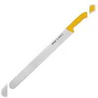 Pirge Ecco Dönermesser 50 cm Gelb - Aufschnittmesser - Schärfstes Edelstahl Döner Langmesser - Fleischmesser - BBQ Messer - Ergonomisches Griff