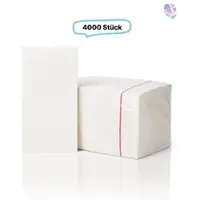Blanc HYGIENIC Servietten Blanc Value SET, 2-lagig, 100% Zellstoff, 4.000 Qualitätsservietten je SET