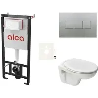 Ceramia Alca Wand-WC Set für Vorwandmontage + S-Line Pro WC SIKOASP6