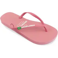 Brasileras Damen Zehensandalen mit rutschfester Sohle bequem schuhe strand/schwimmbad/stadt rosa 40/41 EU - UBCLAWSS19