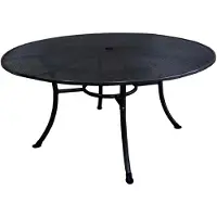 Markenlos Gartentisch RIVO 150 cm rund, witterungsbeständiges Streckmetall