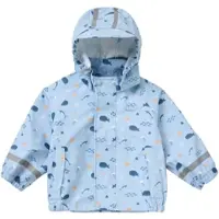 BORNINO HOME Lieblinge Regenjacke mit abnehmbarer Kapuze, blau | orange, 86