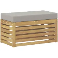 vidaXL Outdoor Hocker Bank Weiß 80 x 43 x 45 cm Massivholz Akazie