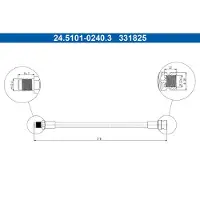 Ate 24510102403 für Ford Mercedes