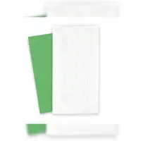 Hypafol SemyTop Bestecktaschen mit grüner Serviette, 1/8-Falz, 38 x 38 cm, 500 Stück