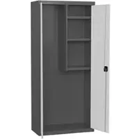 Simon Rack Aktenschrank, Mehrzweckschrank, Stahl-Aufbewahrungsschrank, 0 Ebenen, Doppeltüren, Schloss - Simonlocker