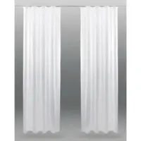 Bestlivings Dekoschal Noella mit Universalband Voile 2er Pack 140 x 245cm weiß - reinweiß