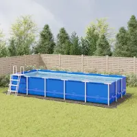 vidaXL "im Angebot" Pool-Bodentuch Hellgrau 999x500 cm Polyester Geotextil - Poolzubehör CC25237