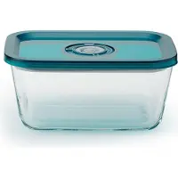 Solis Vakuum Behälter Glas 1300 ml, Frischhalten, Einfrieren, Erhitzen, Aufbewah