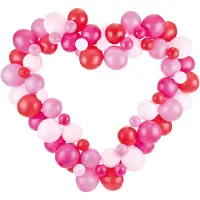 Party Deco Balloon garland with frame, pink, 160 cm (1 pkt / 1 pc.)