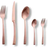 Echtwerk Tafelbesteck Avelino Bronze 30-teilig 6 Personen Edelstahl 18/10 mattiert