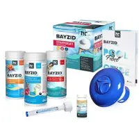 BAYZID Pool Wasserpflege Starterset 7-tlg durch Chlor, PH Minus und Multitabs
