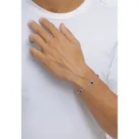 KUZZOI Armband 925 Sterling Silber in Blau | Gr.: 19 cm