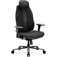 Diablo CHAIRS Ergonomischer Computerstuhl Bürostuhl, schwarz, V-Flash Ultra Black