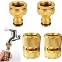 OEM Gartenhose Schnellkupplungsset - massiver Messing - 2 Stück