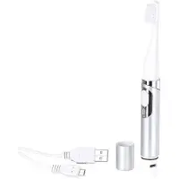 Newgen medicals Elektrische USB-Akku-Reise-Schallzahnbürste 28.000 RpM, IPX7, Timer
