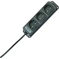 Kopp Universal 3-fach Steckdosenleiste Anthrazit 127015013