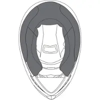 AGV K-3 Sv Wangenpolster