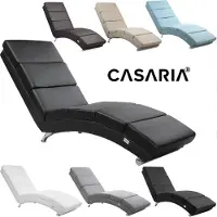 Casaria Relaxliege London Sand Webstoff