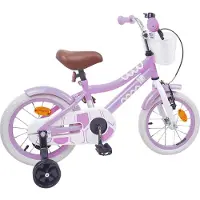 vidaXL Kinderfahrrad 14 Zoll für 3-5 Jahre alt Lila