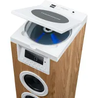 Thomson DS121CD, Home-Audio-Towersystem, Weiß, Holz, Oben, 10 W, 2-Wege, 8 Ohm